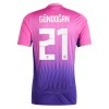 Maillot de Supporter Allemagne Gundogan 21 Extérieur Euro 2024 Pour Enfant